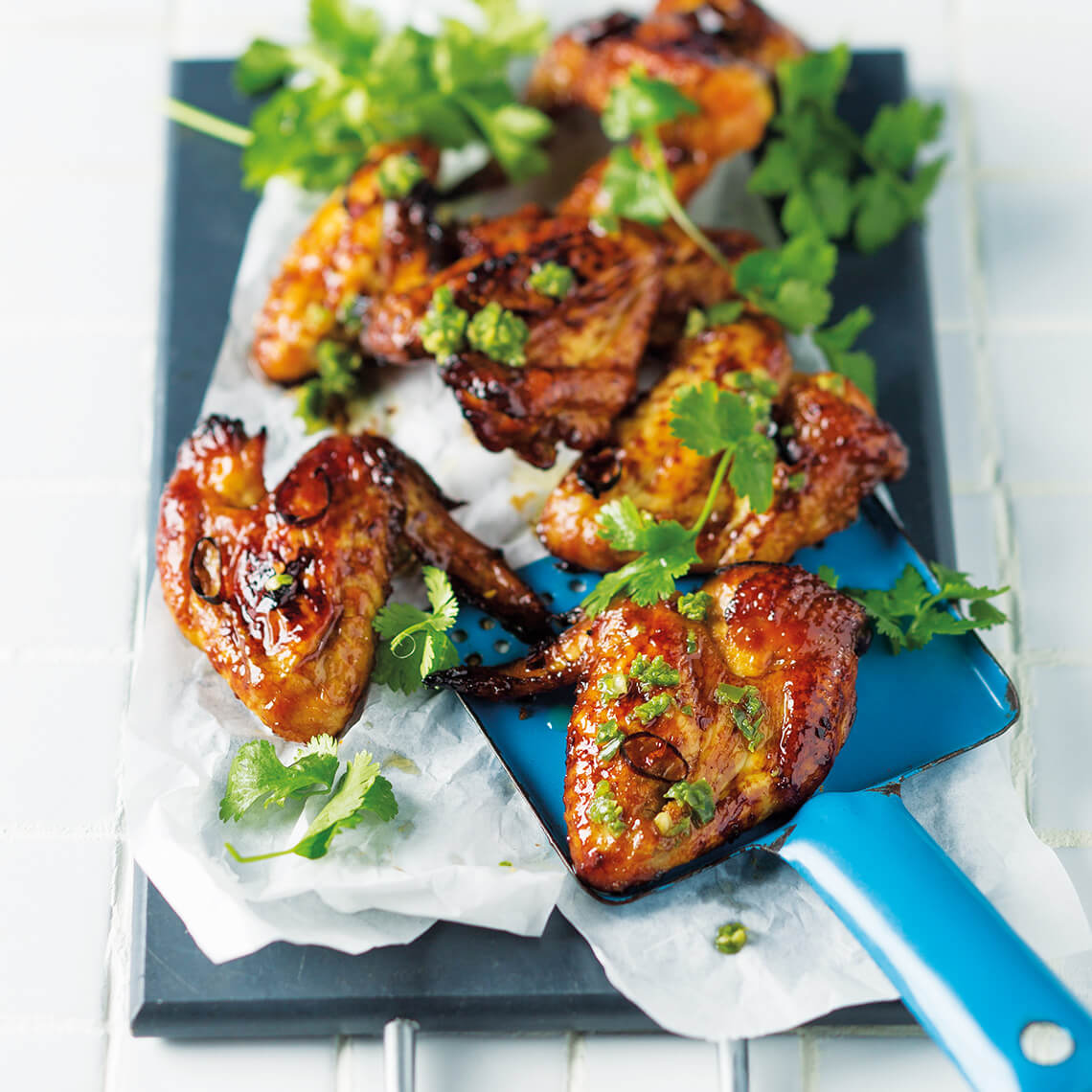 Asian orange, honey and ginger chicken wings